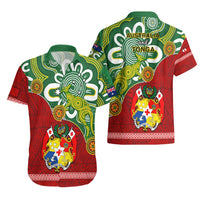 Australia And Tonga Hawaiian Shirt Aboriginal Mix Tongan Ngatu Unique Style LT14 - Polynesian Pride