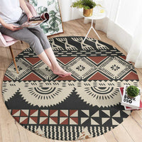 Vintage Bula Fiji Masi Round Carpet Fijian Tapa Cloth LT14 - Polynesian Pride