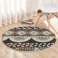 Vintage Bula Fiji Masi Round Carpet Fijian Tapa Cloth LT14 - Polynesian Pride