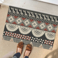 Vintage Bula Fiji Masi Rubber Doormat Fijian Tapa Cloth - Polynesian Pride