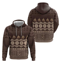 Bula Fiji Iri ni Meke Zip Hoodie Kuvui Fijian Masi - Polynesian Pride