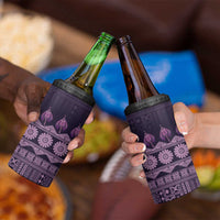 Bula Fiji Iri ni Meke 4 in 1 Can Cooler Tumbler Lokaloka Fijian Masi LT14 - Polynesian Pride