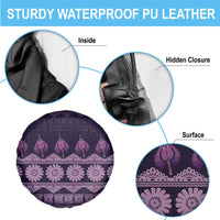 Bula Fiji Iri ni Meke Spare Tire Cover Lokaloka Fijian Masi LT14 - Polynesian Pride