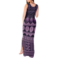 Bula Fiji Iri ni Meke Tank Maxi Dress Lokaloka Fijian Masi LT14 - Polynesian Pride