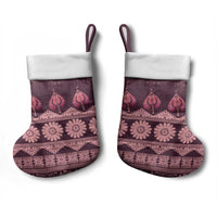 Bula Fiji Iri ni Meke Christmas Stocking Piqi Fijian Masi - Polynesian Pride