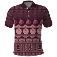 Bula Fiji Iri ni Meke Polo Shirt Piqi Fijian Masi - Polynesian Pride