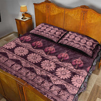 Bula Fiji Iri ni Meke Quilt Bed Set Piqi Fijian Masi - Polynesian Pride