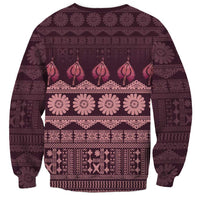 Bula Fiji Iri ni Meke Sweatshirt Piqi Fijian Masi LT14 - Polynesian Pride