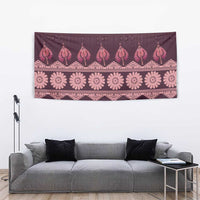 Bula Fiji Iri ni Meke Tapestry Piqi Fijian Masi - Polynesian Pride