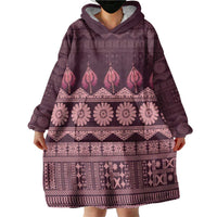 Bula Fiji Iri ni Meke Wearable Blanket Hoodie Piqi Fijian Masi - Polynesian Pride