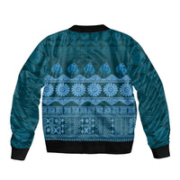 Bula Fiji Iri ni Meke Bomber Jacket Karakarawa Fijian Masi - Polynesian Pride
