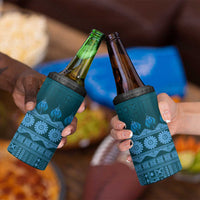 Bula Fiji Iri ni Meke 4 in 1 Can Cooler Tumbler Karakarawa Fijian Masi LT14 - Polynesian Pride
