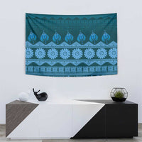 Bula Fiji Iri ni Meke Tapestry Karakarawa Fijian Masi - Polynesian Pride