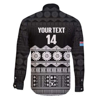 Fiji Tapa Rugby Custom Family Matching Summer Maxi Dress and Hawaiian Shirt Go Fijiana - Polynesian Pride