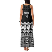 Fiji Tapa Rugby Custom Family Matching Tank Maxi Dress and Hawaiian Shirt Go Fijiana LT14 - Polynesian Pride