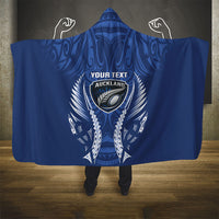 Auckland 2026 Rugby Custom Hooded Blanket NZ Maori Silver Fern LT14 - Polynesian Pride