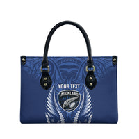 Auckland 2026 Rugby Custom Leather Bag NZ Maori Silver Fern