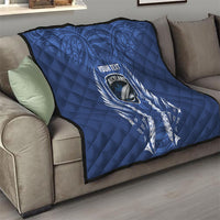 Auckland 2026 Rugby Custom Quilt NZ Maori Silver Fern