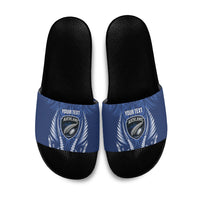 Auckland 2026 Rugby Custom Slide Sandals NZ Maori Silver Fern