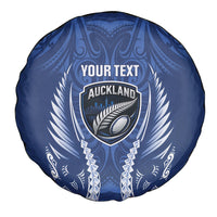 Auckland 2026 Rugby Custom Spare Tire Cover NZ Maori Silver Fern LT14 - Polynesian Pride