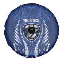 Auckland 2026 Rugby Custom Spare Tire Cover NZ Maori Silver Fern LT14 - Polynesian Pride