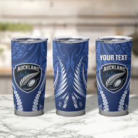 Auckland 2026 Rugby Custom Tumbler Cup NZ Maori Silver Fern LT14 - Polynesian Pride
