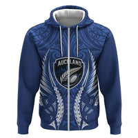 Auckland 2026 Rugby Custom Zip Hoodie NZ Maori Silver Fern