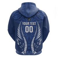 Auckland 2026 Rugby Custom Zip Hoodie NZ Maori Silver Fern