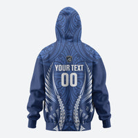 Auckland 2026 Rugby Custom Zip Hoodie NZ Maori Silver Fern