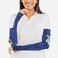 Bay of Plenty 2026 Rugby Custom Arm Sleeves NZ Maori Silver Fern LT14 - Polynesian Pride