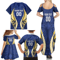 Bay of Plenty 2026 Rugby Custom Family Matching Summer Maxi Dress and Hawaiian Shirt NZ Maori Silver Fern LT14 - Polynesian Pride