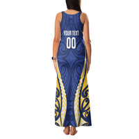 Bay of Plenty 2026 Rugby Custom Family Matching Tank Maxi Dress and Hawaiian Shirt NZ Maori Silver Fern LT14 - Polynesian Pride
