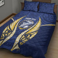 Bay of Plenty 2026 Rugby Custom Quilt Bed Set NZ Maori Silver Fern