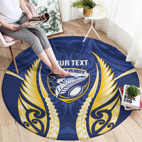 Bay of Plenty 2026 Rugby Custom Round Carpet NZ Maori Silver Fern LT14 - Polynesian Pride