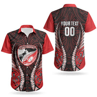 Canterbury 2026 Rugby Custom Couples Matching Long Sleeve Bodycon Dress and Hawaiian Shirt NZ Maori Silver Fern LT14 - Polynesian Pride
