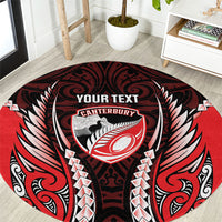 Canterbury 2026 Rugby Custom Round Carpet NZ Maori Silver Fern