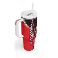 Canterbury 2026 Rugby Custom Tumbler With Handle NZ Maori Silver Fern LT14 - Polynesian Pride
