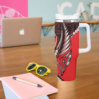 Canterbury 2026 Rugby Custom Tumbler With Handle NZ Maori Silver Fern LT14 - Polynesian Pride