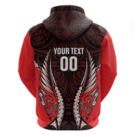 Canterbury 2026 Rugby Custom Zip Hoodie NZ Maori Silver Fern LT14 - Polynesian Pride