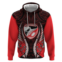 Canterbury 2026 Rugby Custom Zip Hoodie NZ Maori Silver Fern
