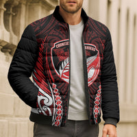 Counties Manukau 2026 Rugby Custom Bomber Puffer Jacket NZ Maori Silver Fern LT14 - Polynesian Pride