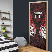 Counties Manukau 2026 Rugby Custom Door Cover NZ Maori Silver Fern LT14 - Polynesian Pride