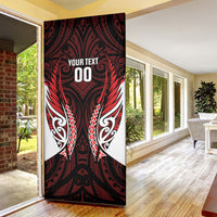 Counties Manukau 2026 Rugby Custom Door Cover NZ Maori Silver Fern LT14 - Polynesian Pride