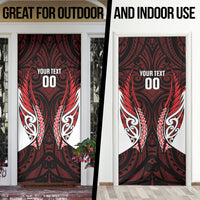 Counties Manukau 2026 Rugby Custom Door Cover NZ Maori Silver Fern LT14 - Polynesian Pride