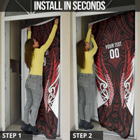 Counties Manukau 2026 Rugby Custom Door Cover NZ Maori Silver Fern LT14 - Polynesian Pride