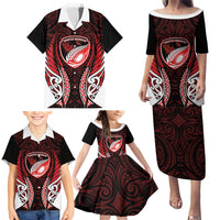 Counties Manukau 2026 Rugby Custom Family Matching Puletasi and Hawaiian Shirt NZ Maori Silver Fern LT14 - Polynesian Pride