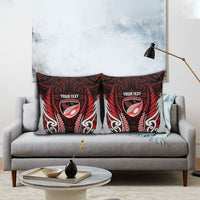 Counties Manukau 2026 Rugby Custom Pillow Cover NZ Maori Silver Fern