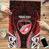 Counties Manukau 2026 Rugby Custom Puzzle NZ Maori Silver Fern