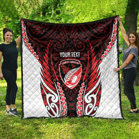 Counties Manukau 2026 Rugby Custom Quilt NZ Maori Silver Fern LT14 - Polynesian Pride