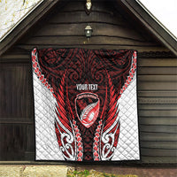 Counties Manukau 2026 Rugby Custom Quilt NZ Maori Silver Fern LT14 - Polynesian Pride